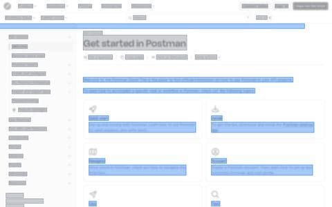 Postman homepage as an AI crawler sees it