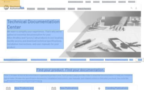 Rockwell Automation homepage as an AI crawler sees it