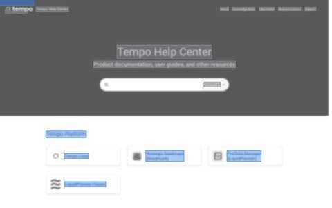 Tempo homepage as an AI crawler sees it