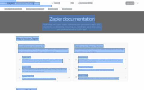 Zapier homepage as an AI crawler sees it